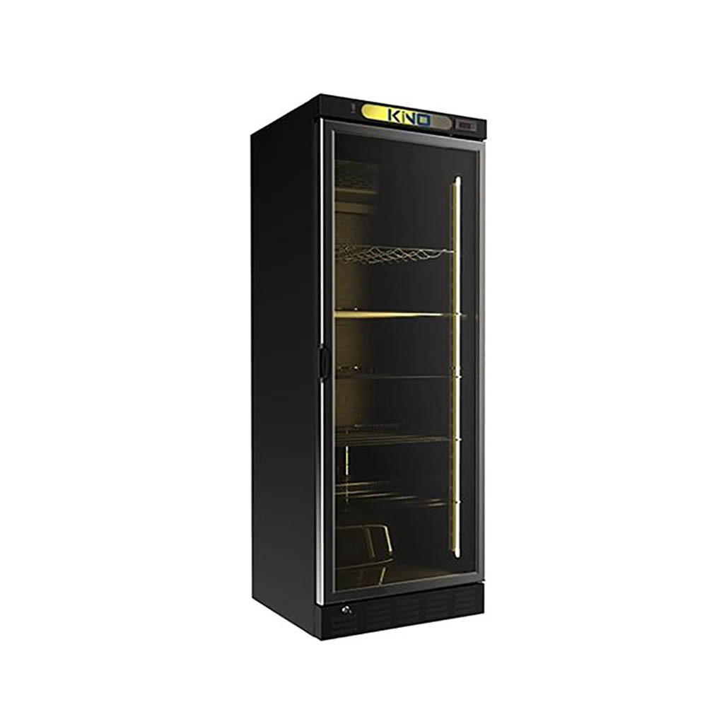 يخچال 70 سانتی بدنه مشکی تک درب کینو مدل KR 680 BL
