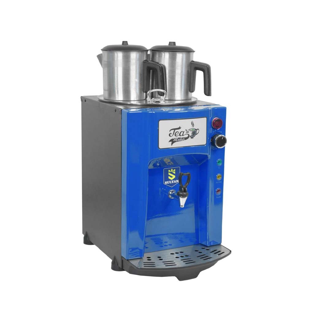 سماور صنعتی پریمیوم برقی کلاسیک 2 قوری سلطان مدل SU-P215