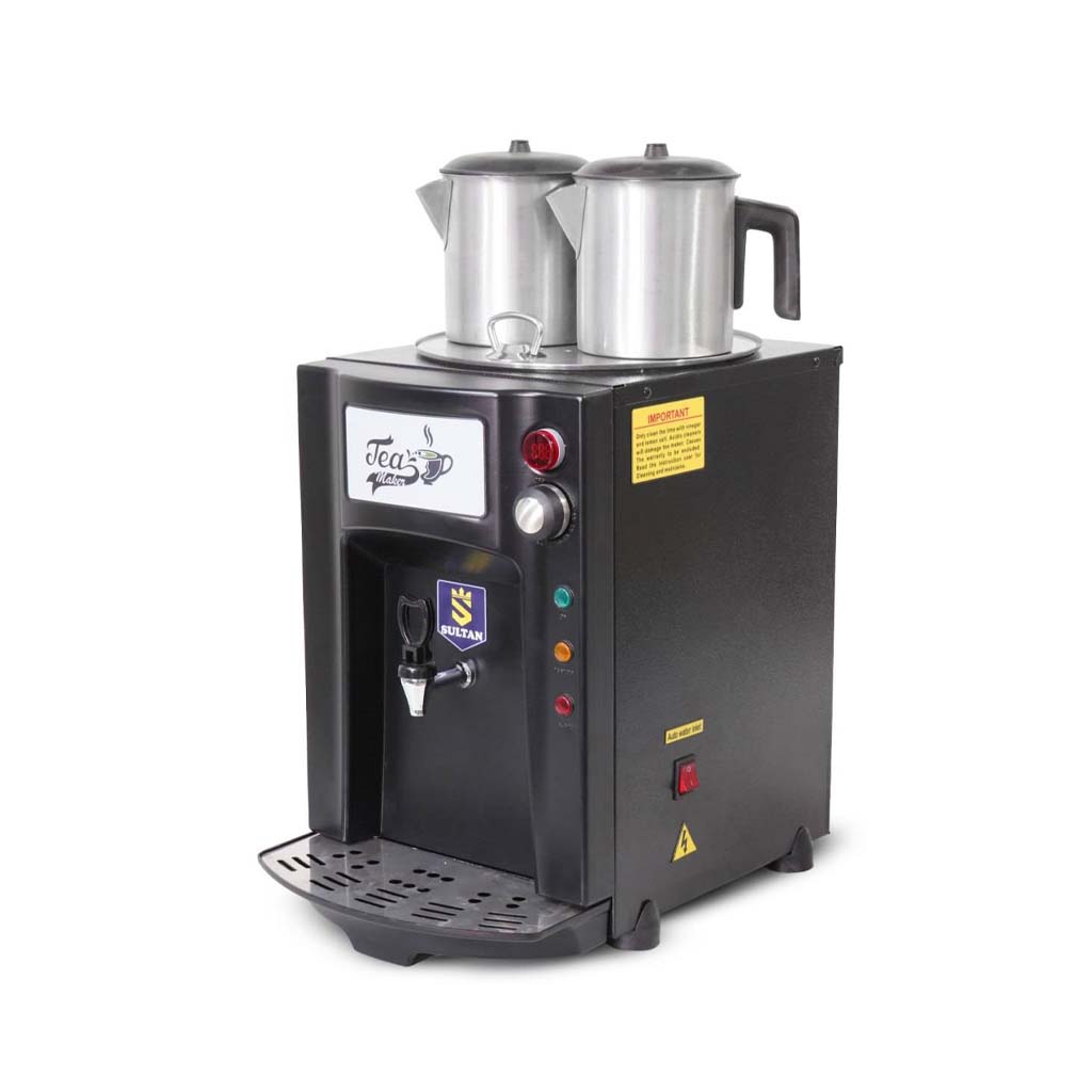 سماور صنعتی پریمیوم برقی 2 قوری سلطان مدل SU-P215