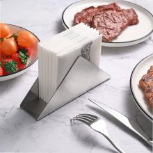 جای دستمال کوکتل استیل مثلثی یک عددی