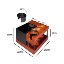 استند پرتافیلتر و ناک باکس چوب گردو با پایه فلزی دو طبقه MUVNA
