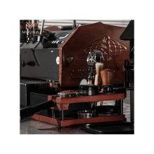 استند پرتافیلتر و ناک باکس چوب گردو با پایه فلزی دو طبقه MUVNA