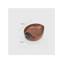 اسکیل قهوه چوب گردو طرح برگ MUVNA