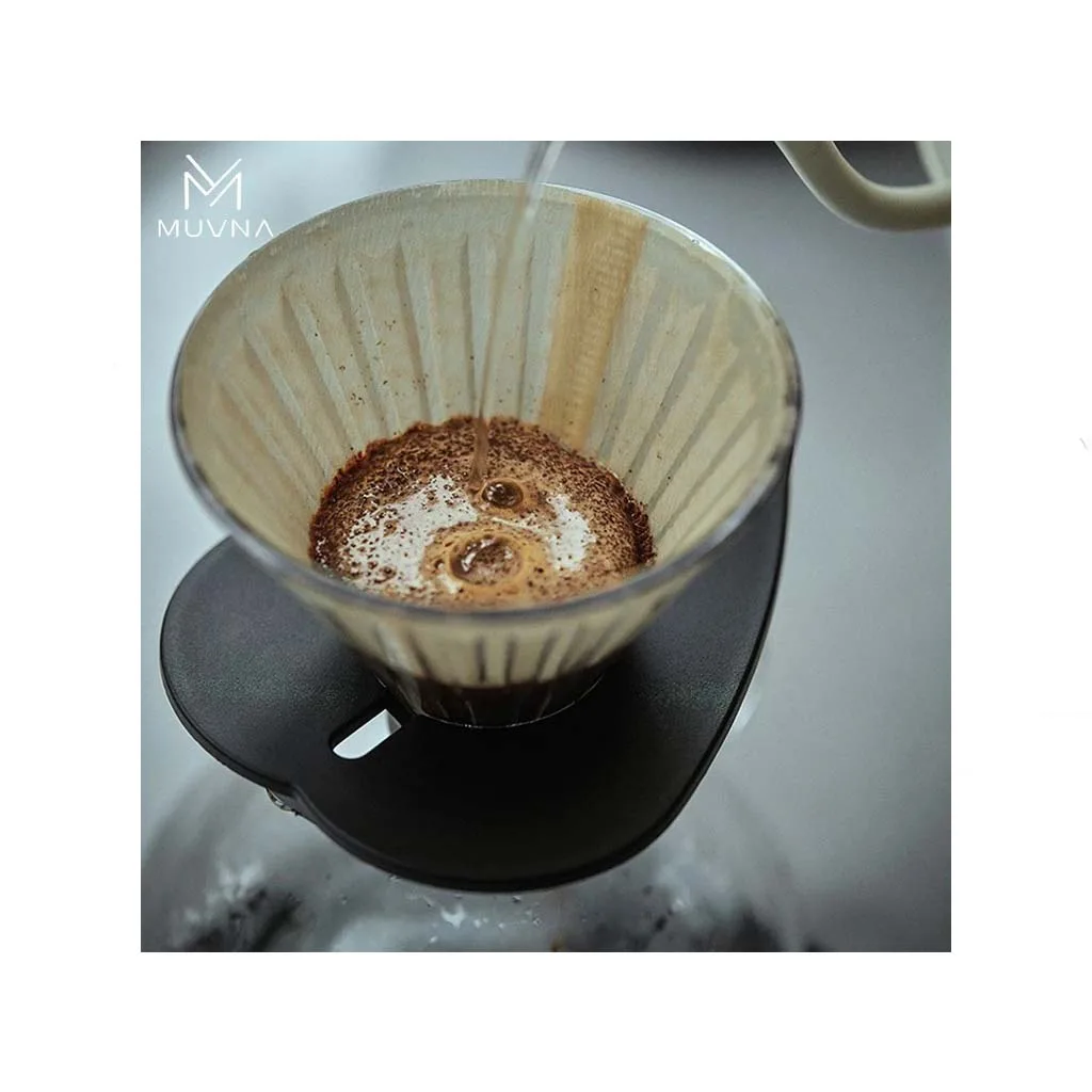 فیلتر قهوه کاغذی v60 ژاپنی سفید MUVNA