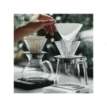 فیلتر قهوه کاغذی v60 ژاپنی سفید MUVNA