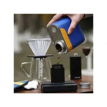 ظرف نگهداری قهوه بمبر مدل Leather Sheath Sealed Canister