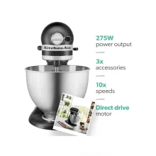 همزن کاسه ای KitchenAid مدل 5K45SSBSL
