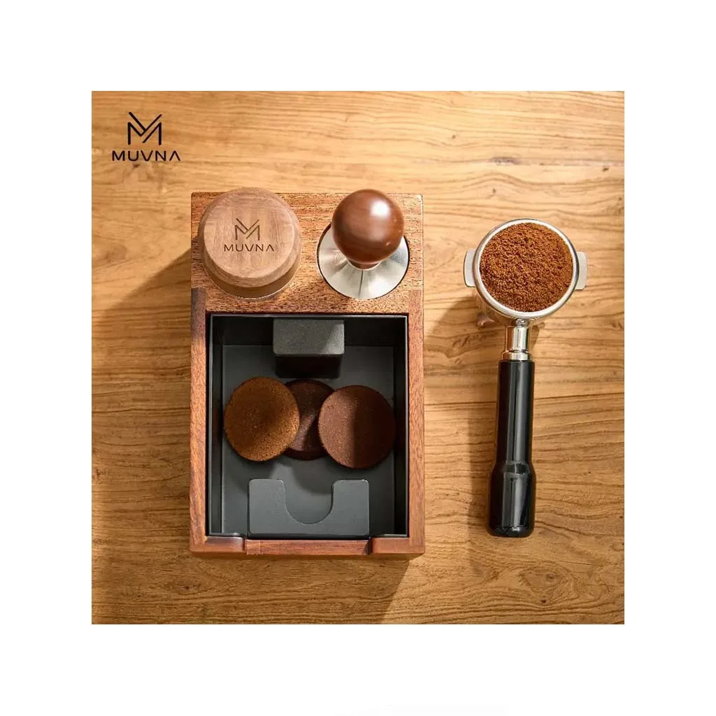 استند پرتافیلتر و ناک باکس چوب گردو MUVNA