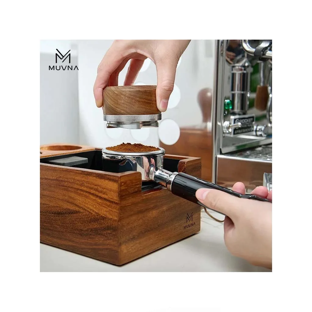 استند پرتافیلتر و ناک باکس چوب گردو MUVNA