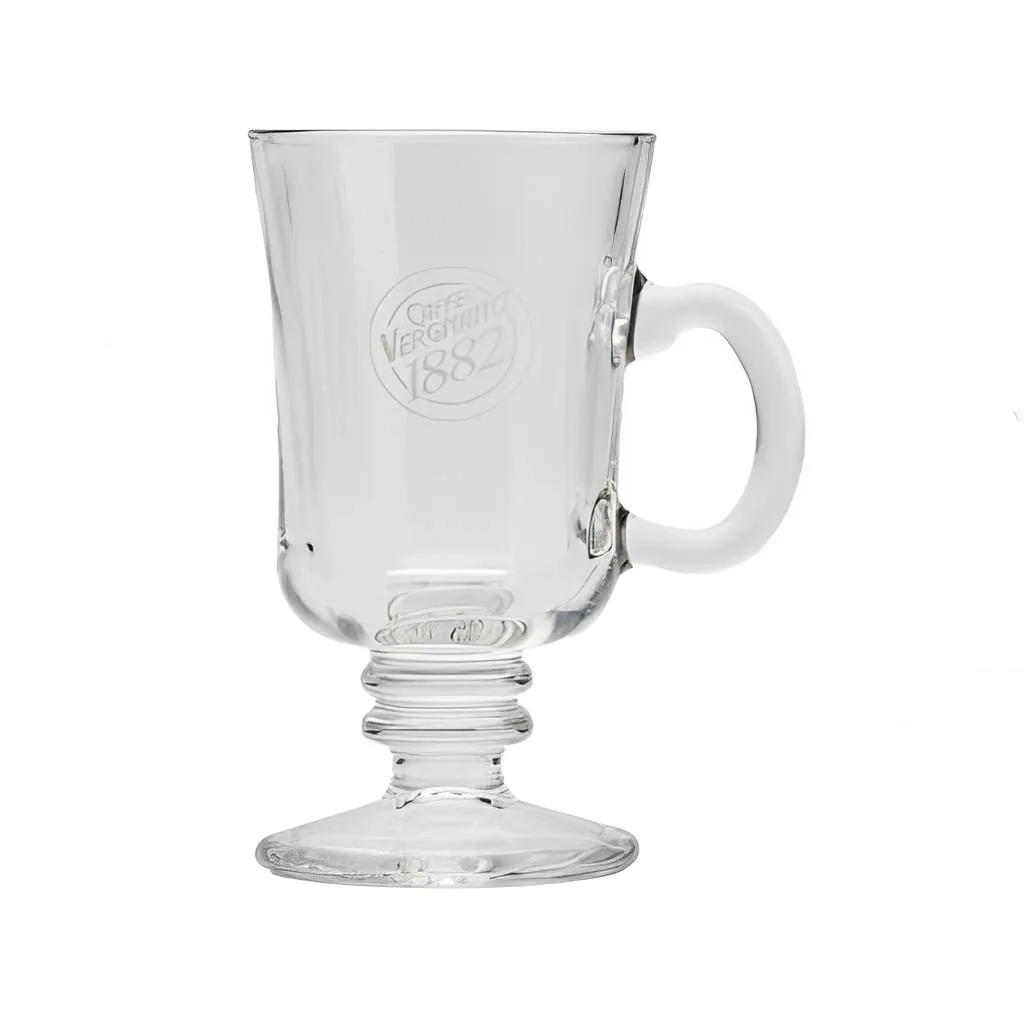 لیوان شیشه ای آیریش کافه Caffè Vergnano 1882