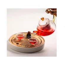 تی پات کریستالی 600 میل مدل CC-001 چین چای