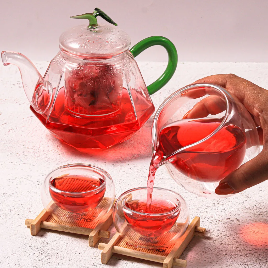 تی پات کریستالی 600 میل مدل CC-004 چین چای