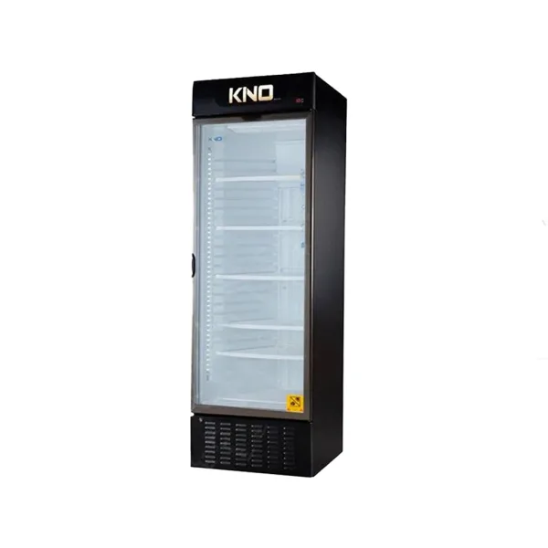 فریزر ویترینی 80 سانتی بدنه مشکی، وان سفید کینو مدل KF 800BL