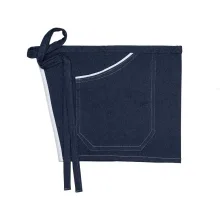 نیم پیشبند جین دو جیب نوار سفید SS-UNIFORM