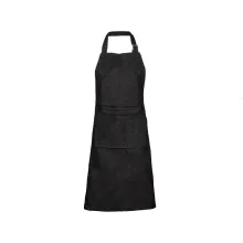 پیشبند جین مشکی با نوار مشکی SS-UNIFORM