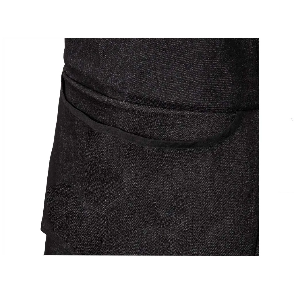 پیشبند جین مشکی با نوار مشکی SS-UNIFORM