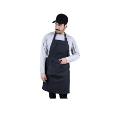 پیشبند جین مشکی با نوار مشکی SS-UNIFORM