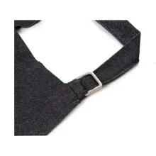 پیشبند جین مشکی با نوار مشکی SS-UNIFORM