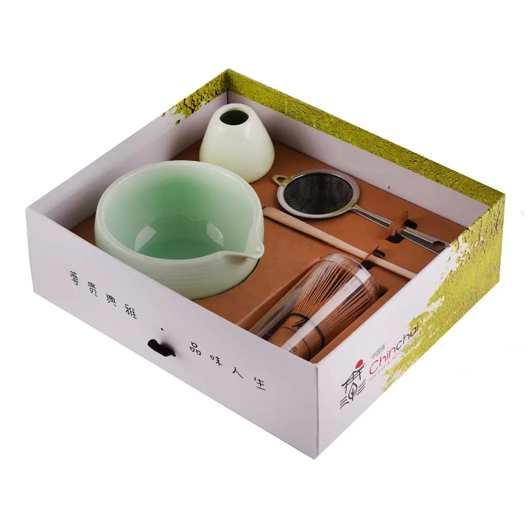ست ماچا ۵ تیکه لبه دار چین چای
