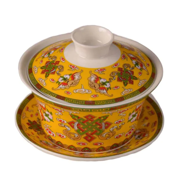 گایوان مدل فوچون شانجو طرح گل سلطنتی کد B چین چای