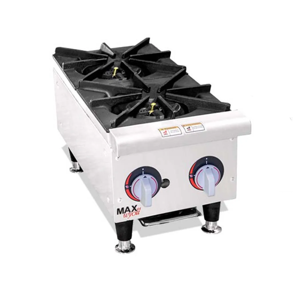 اجاق گاز 2 شعله رومیزی Max Silver