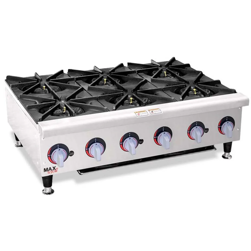 اجاق گاز 6 شعله رومیزی Max Silver
