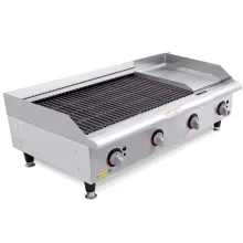 گریل 120 سانت ذغالی - روغنی (ترکیبی) Max Silver