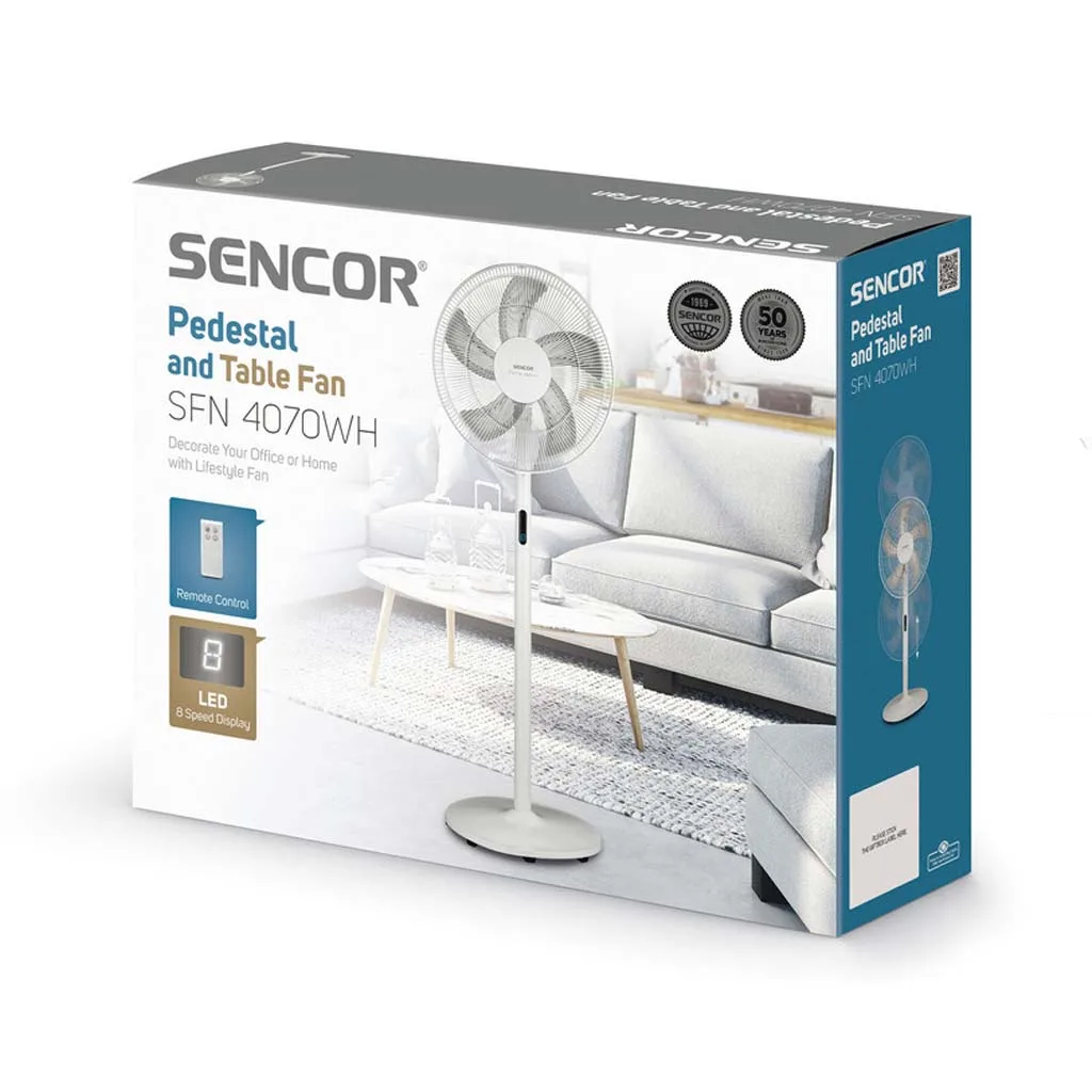 پنکه ایستاده سنکور مدل SFN 4070WH