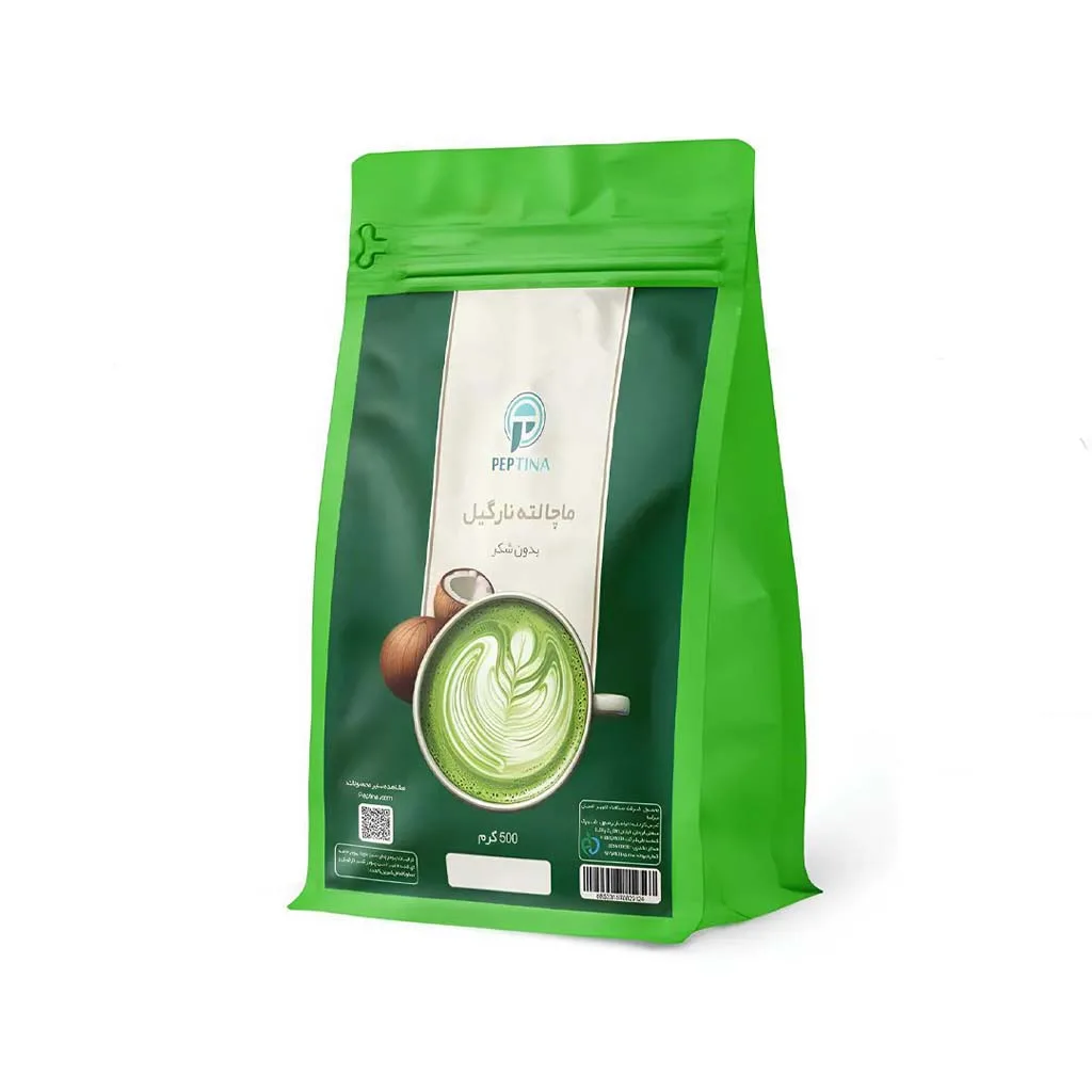 ماچا لاته نارگیلی پپتینا