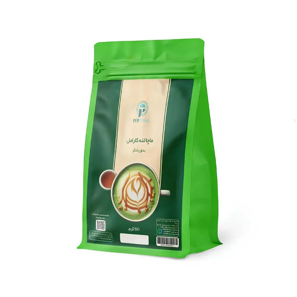 ماچا لاته کارامل پپتینا