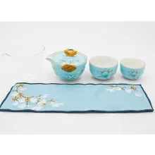 ست BLUE FLOWER مسافرتی چین چای