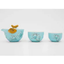 ست BLUE FLOWER مسافرتی چین چای