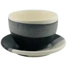 فنجان باداب آبستره Half and Half بلک