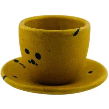 فنجان باداب آبستره متال اسپات آجری