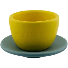 فنجان باداب مینیمال زرد مات