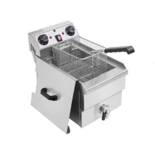 سرخ کن تک لگنه برقی با شیر تخلیه بست