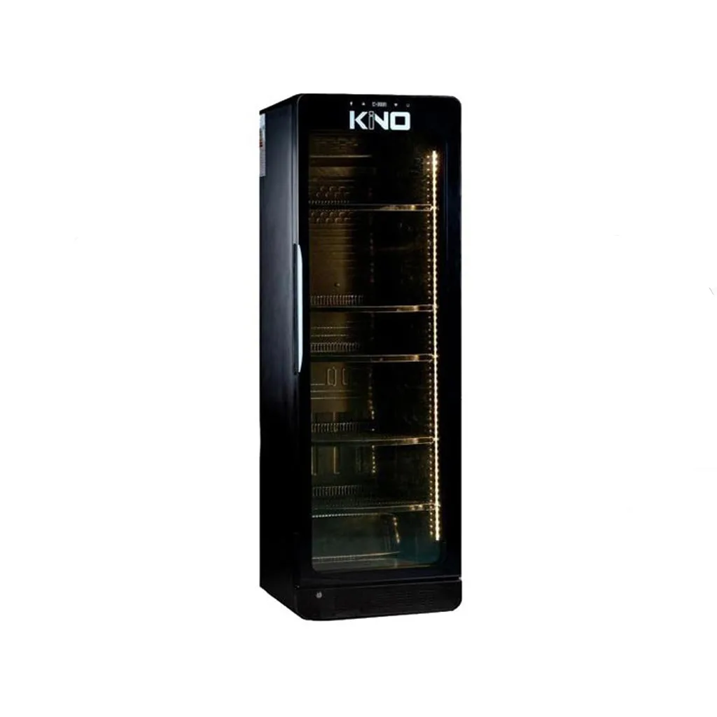 یخچال 60 سانتی بدنه و شیشه مشکی کینو سری اج مدل KR 615 EDGE