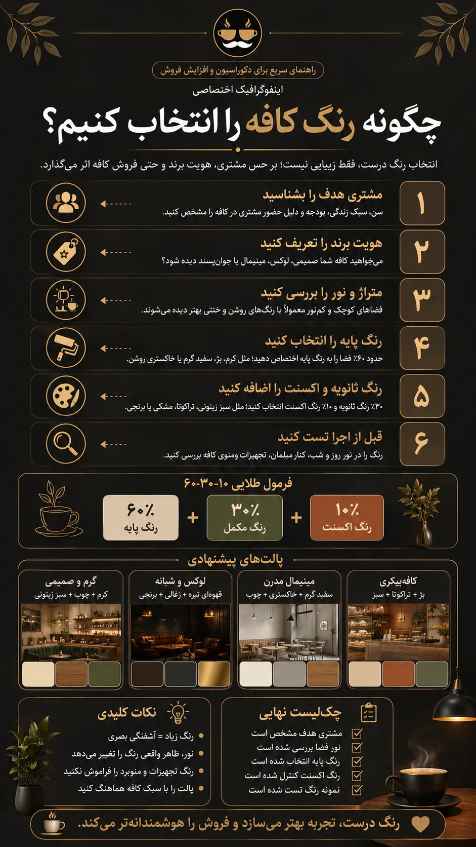 چگونه رنگ کافه را انتخاب کنیم؟