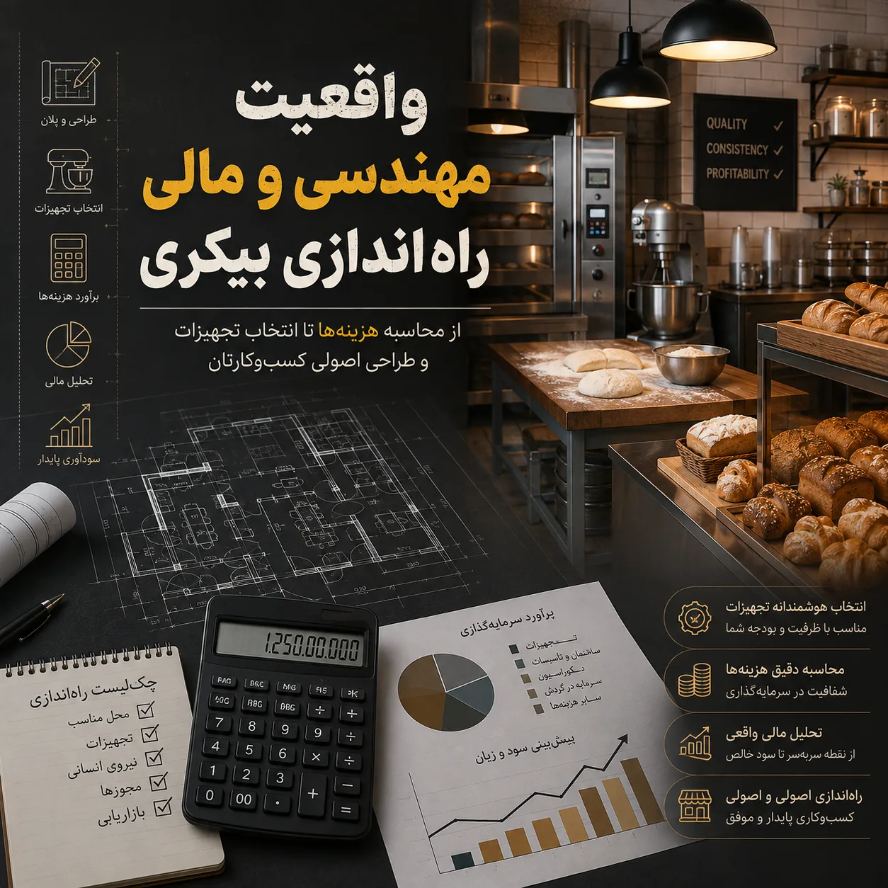 چگونه یک بیکری نیمهصنعتی راهاندازی کنیم؟ راهنمای کامل از ایده تا تولید و فروش 2 3361
