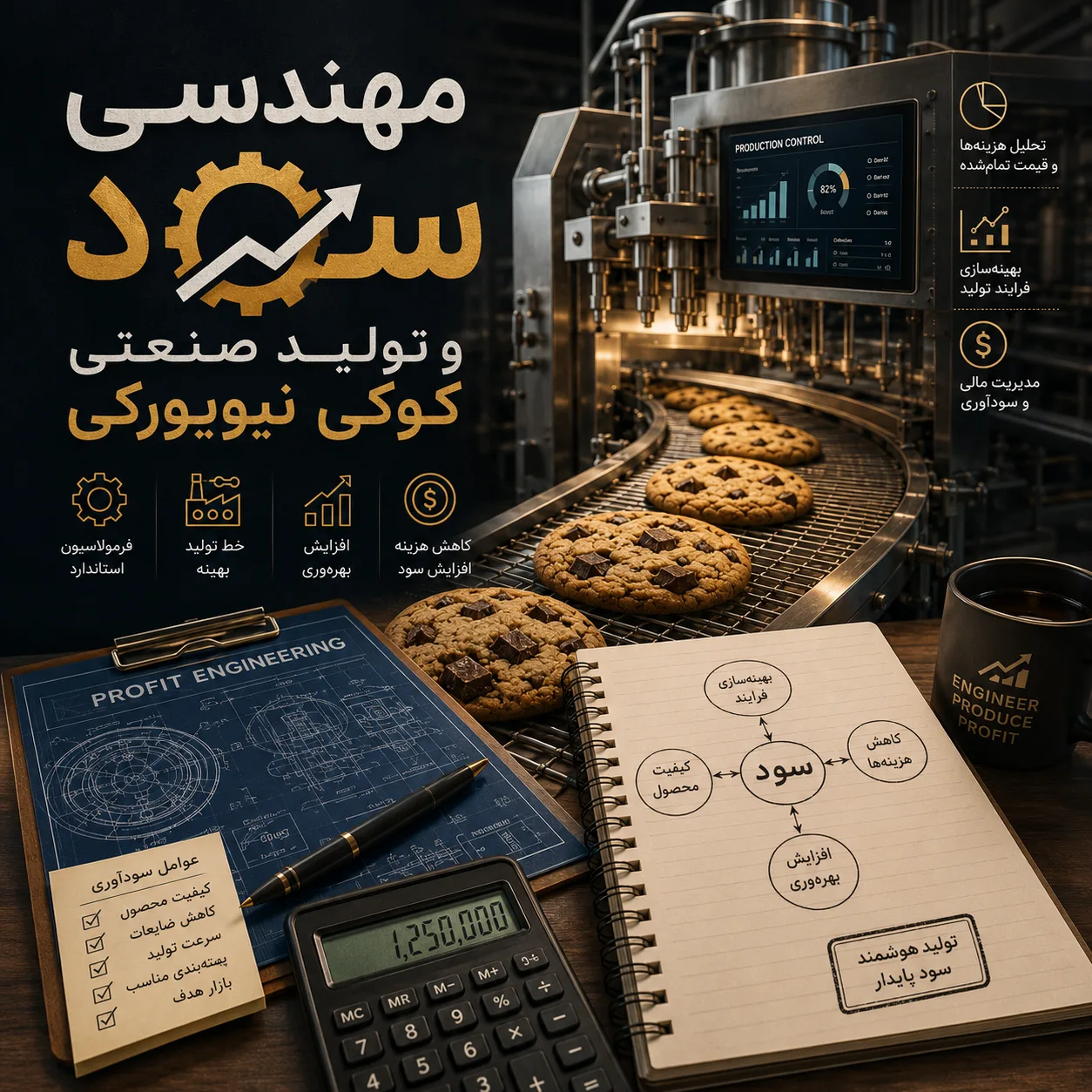 بهترین تجهیزات تولید کوکی نیویورکی | راهنمای جامع راهاندازی خط تولید حرفهای از صفر تا صد 2 3365