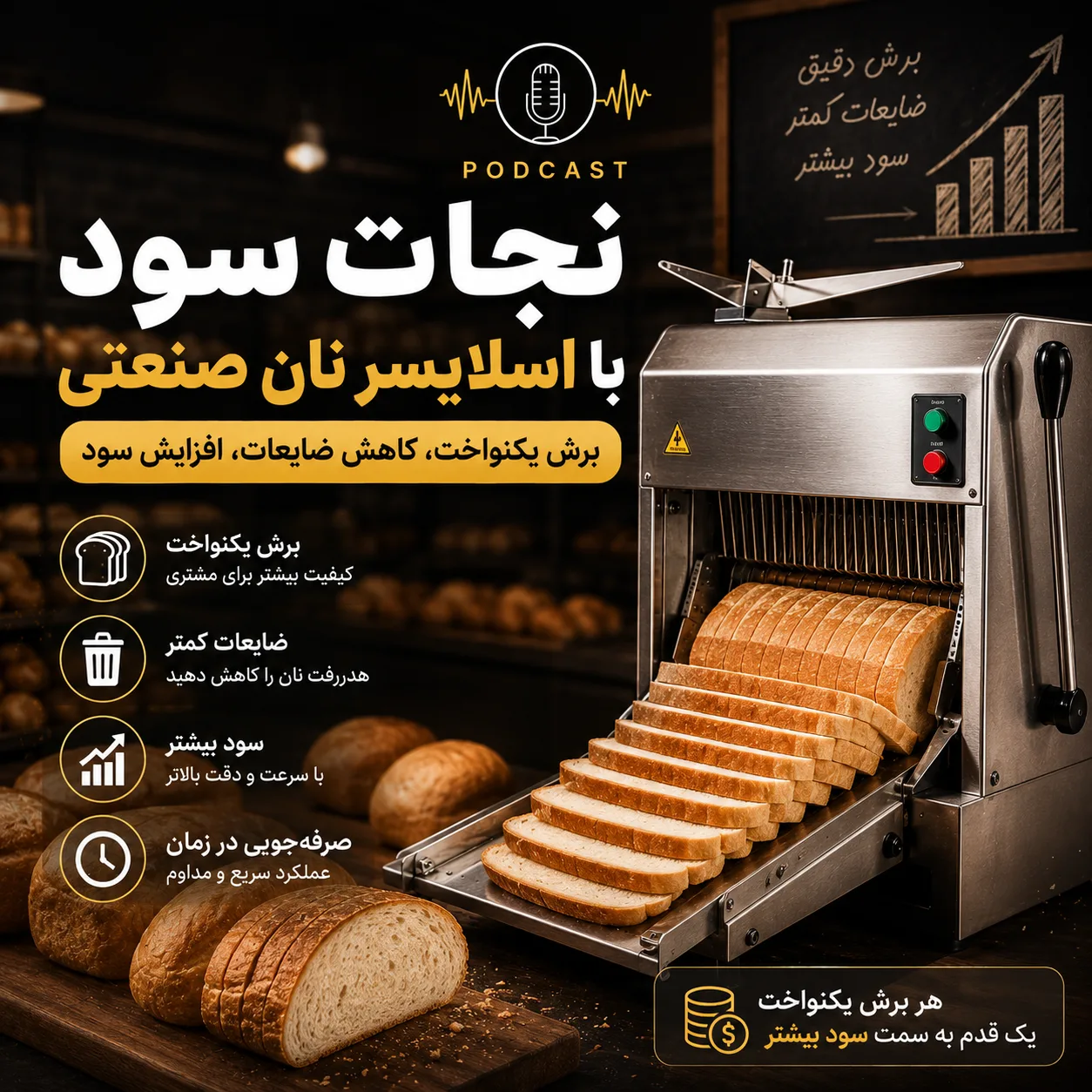 اسلایسر نان صنعتی چه کاربردی دارد؟ راهنمای خرید، مزایا و معرفی انواع دستگاه برش نان 3 3447