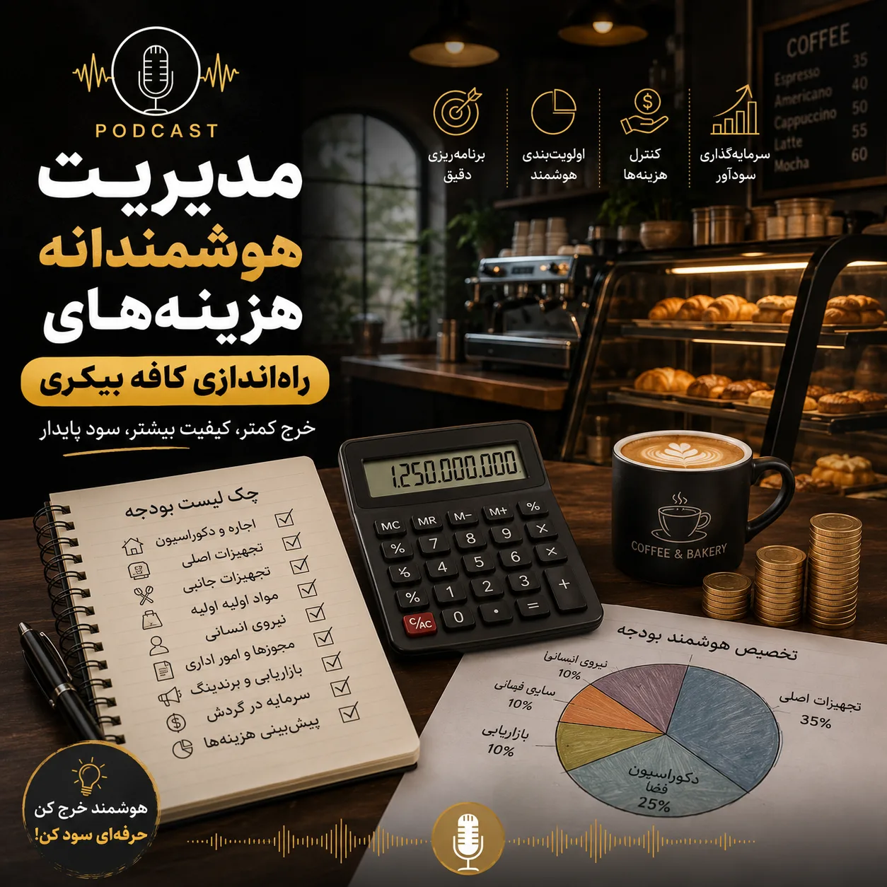 چقدر سرمایه برای راهاندازی کافه بیکری نیاز است؟ | بررسی کامل هزینهها در سال ۱۴۰۵ 3 3464