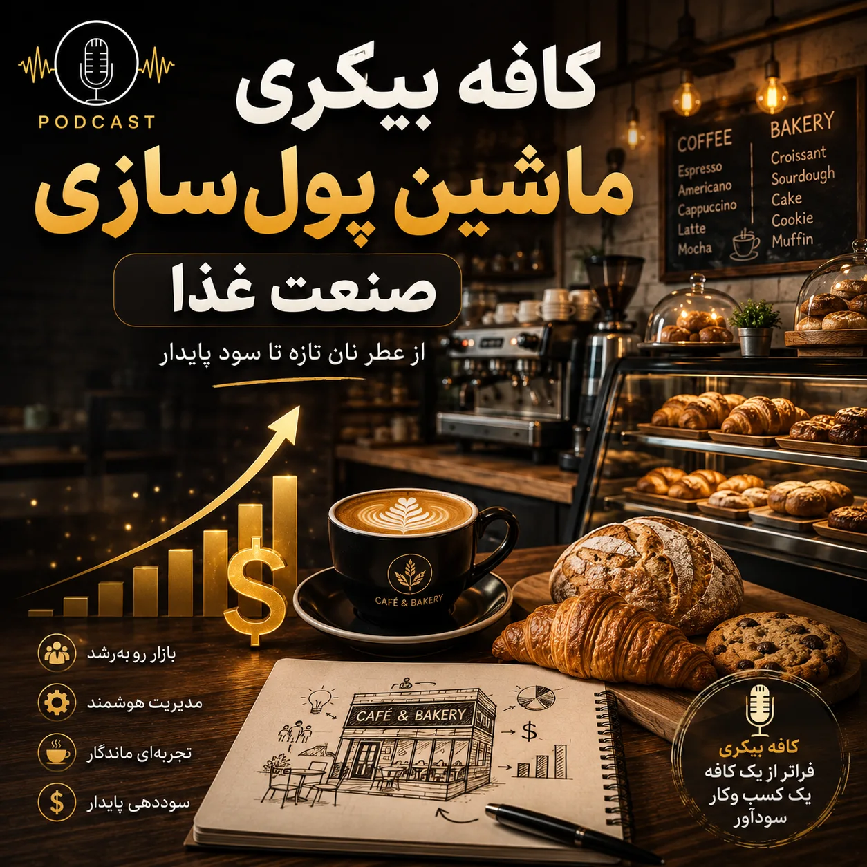 راهنمای کامل راهاندازی کافه بیکری از صفر تا صد | سرمایه، تجهیزات، منو و سودآوری 3 3465