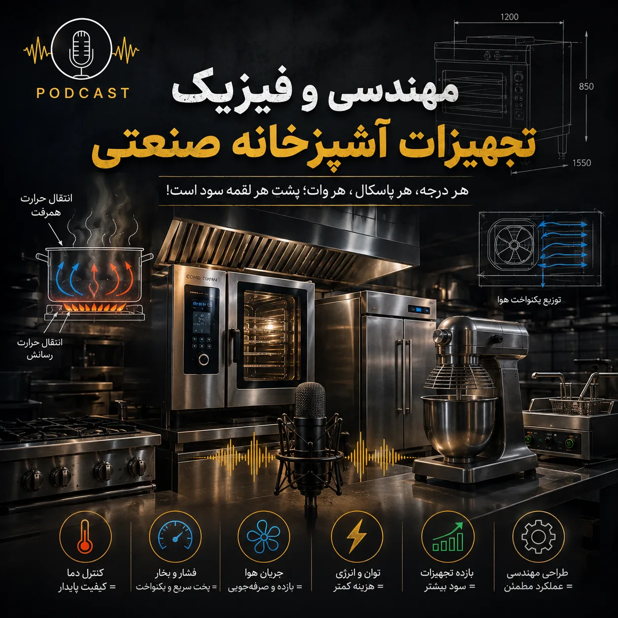 تجهیزات ضروری آشپزخانه صنعتی رستوران | راهنمای کامل خرید تجهیزات حرفهای در 1405 3 3484