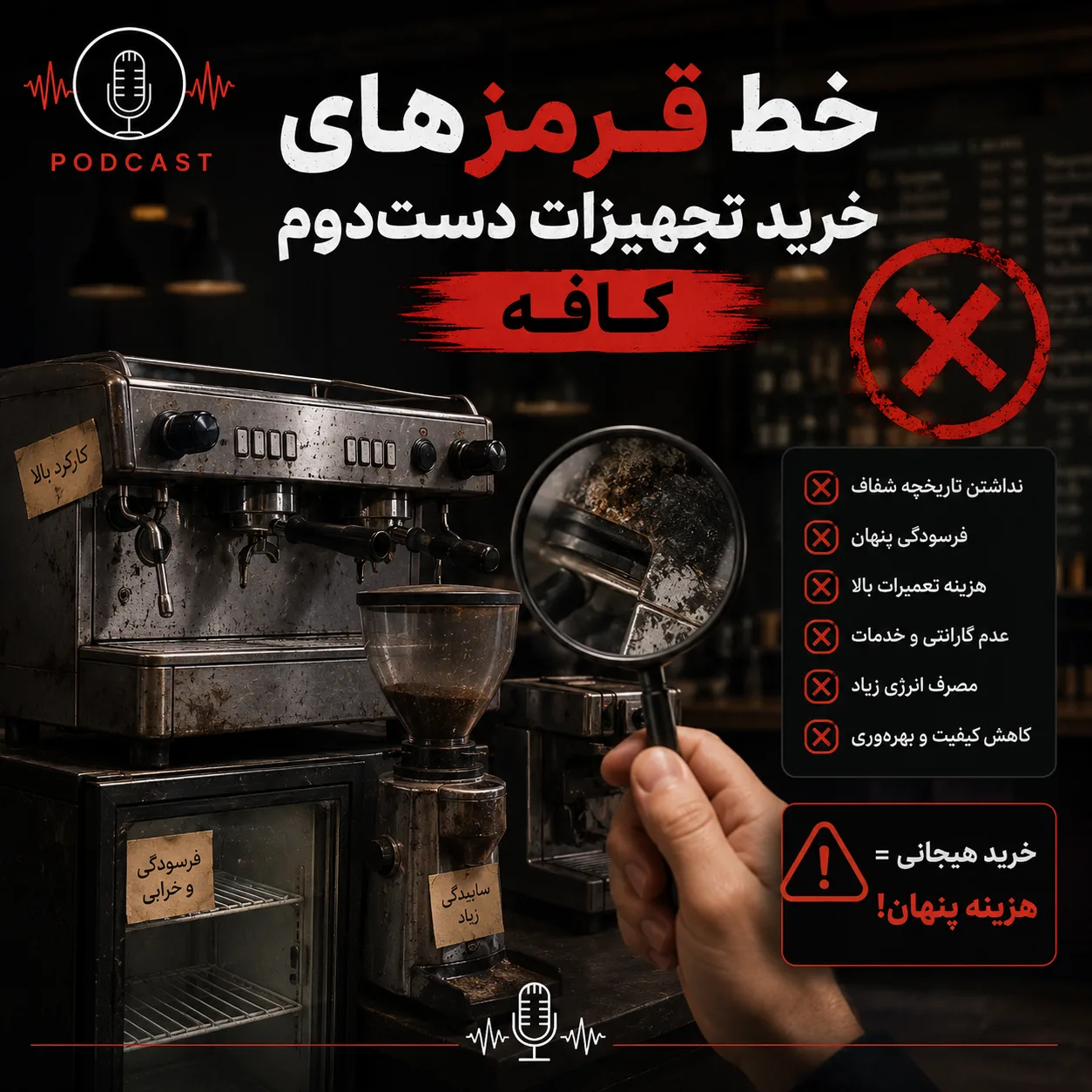 نکات مهم هنگام خرید تجهیزات دست دوم کافه و رستوران | راهنمای کامل خرید مطمئن و اقتصادی 3 3472