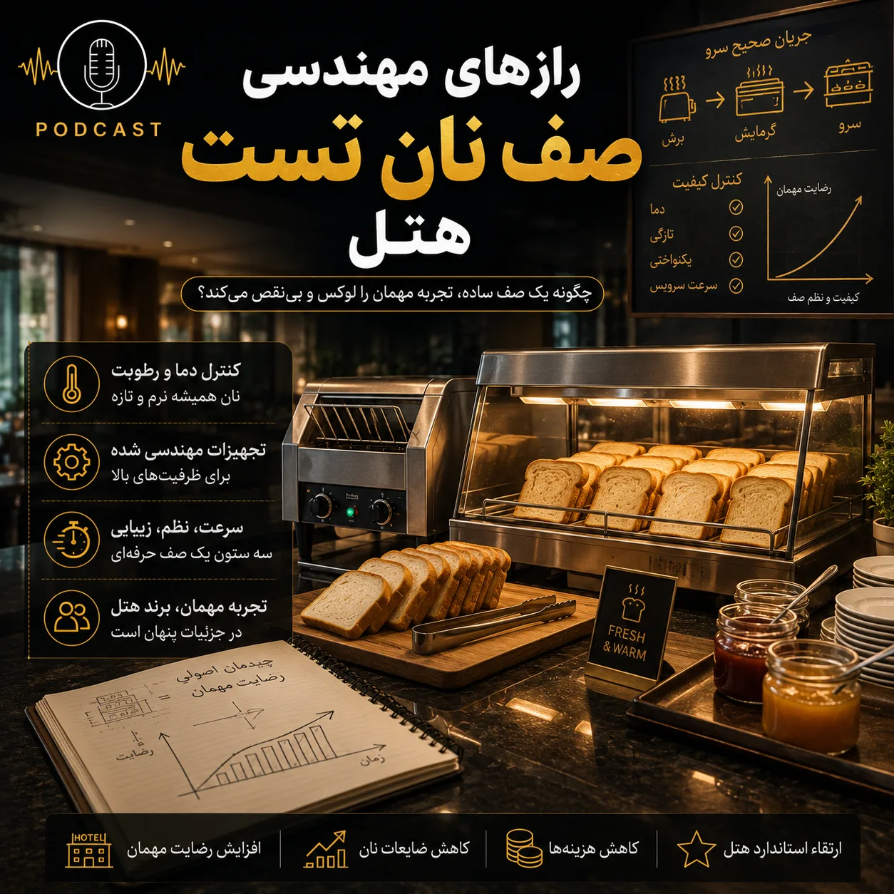 توستر صنعتی هتلی | انتخاب ظرفیت برای ۳۰ تا ۲۰۰ مهمان 2 3520
