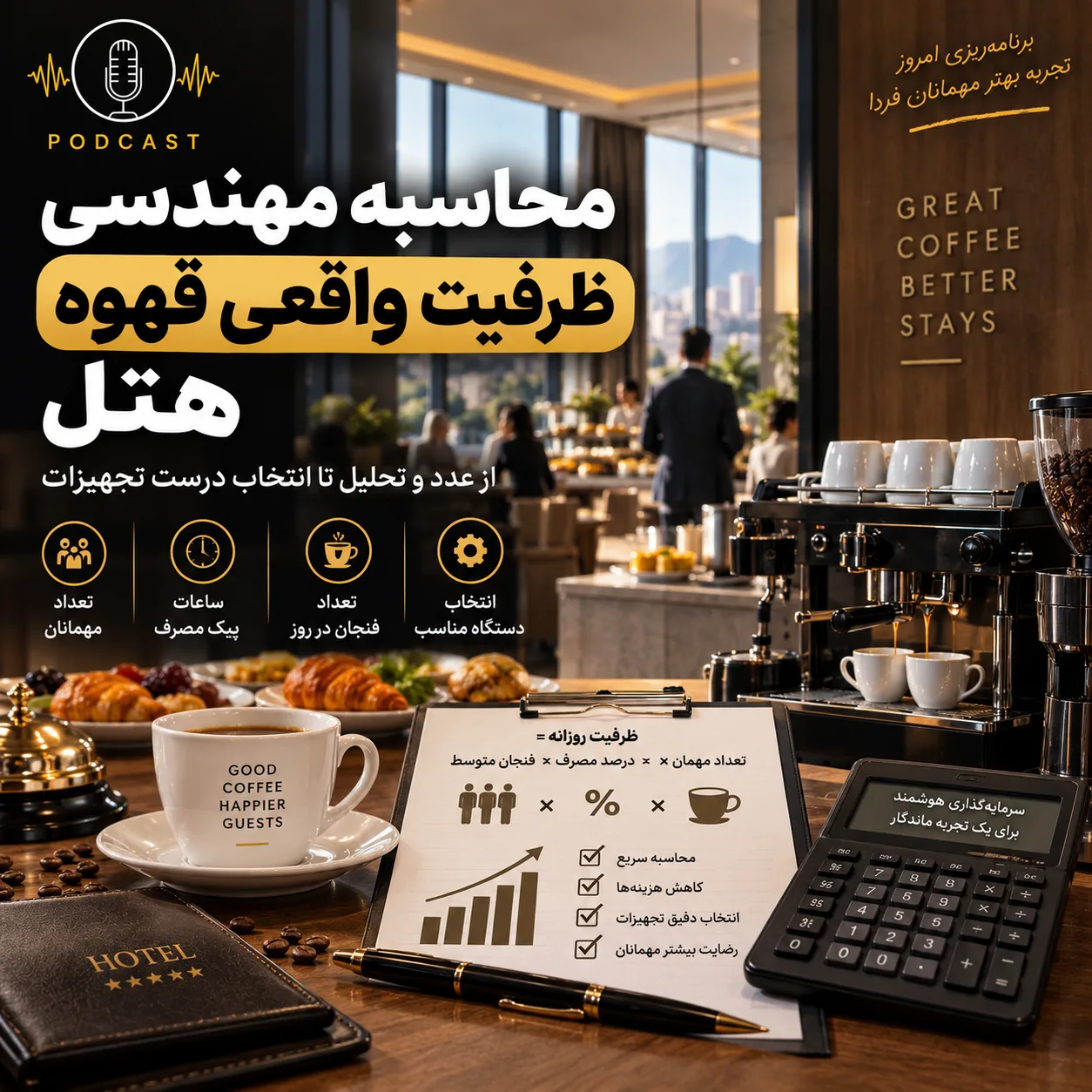 محاسبه ظرفیت دستگاه قهوه هتل؛ برای هر تعداد مهمان چه اسپرسوسازی بخریم؟ 2 3600