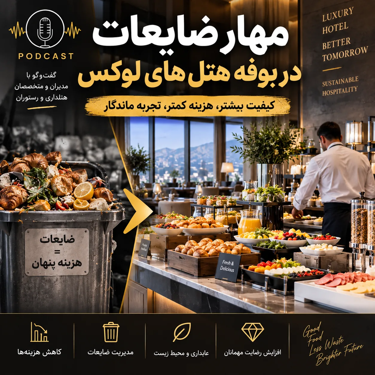 چگونه هزینه و ضایعات سلف صبحانه هتل را تا حد ممکن کاهش دهیم؟ 2 3637