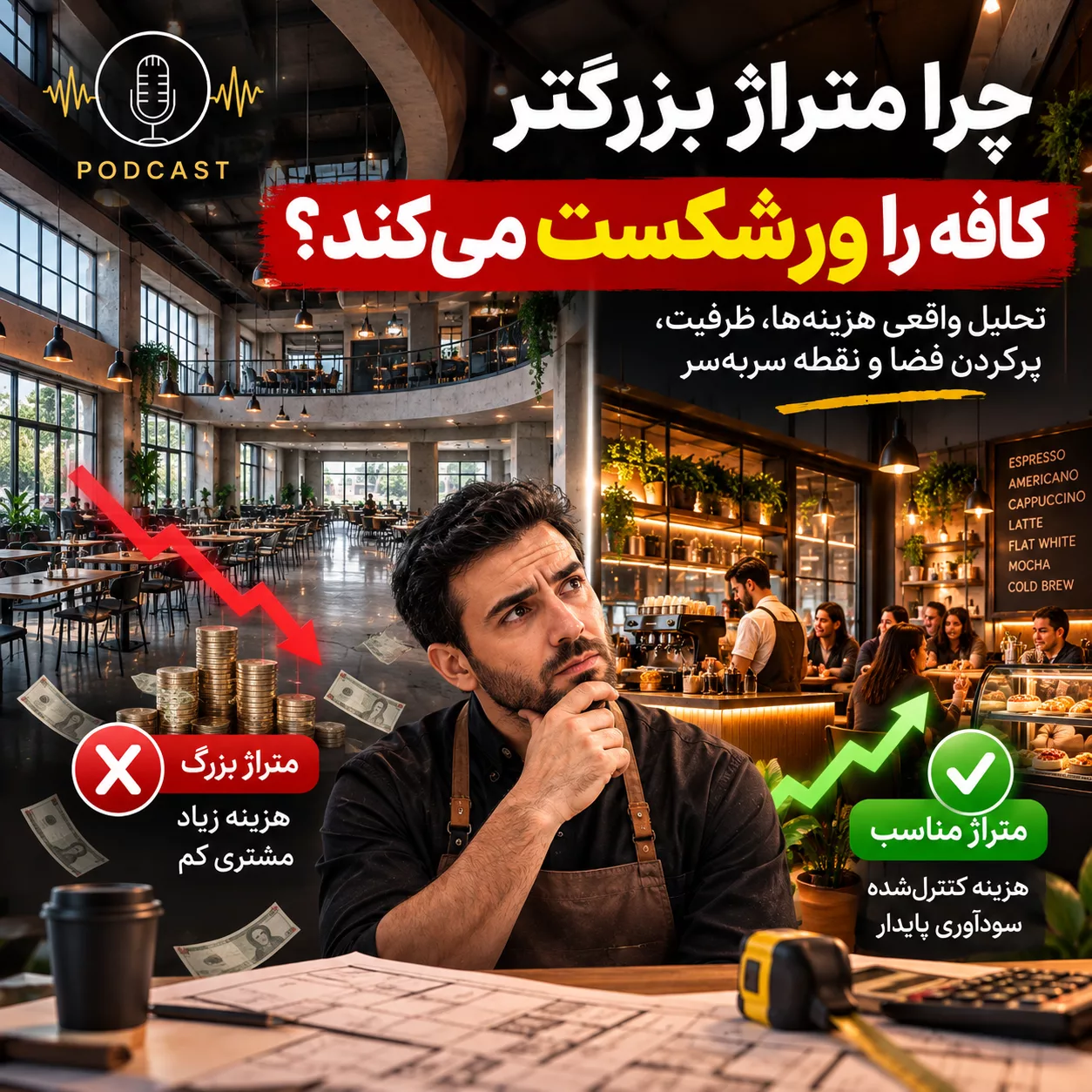 تجهیزات کافیشاپ ۲۰، ۳۰ و ۵۰ متری | لیست خرید کامل 2 dfecd174 612b 47bb b96f 66454151ea56