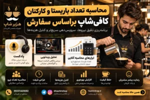 محاسبه تعداد باریستا و کارکنان کافی‌شاپ براساس سفارش